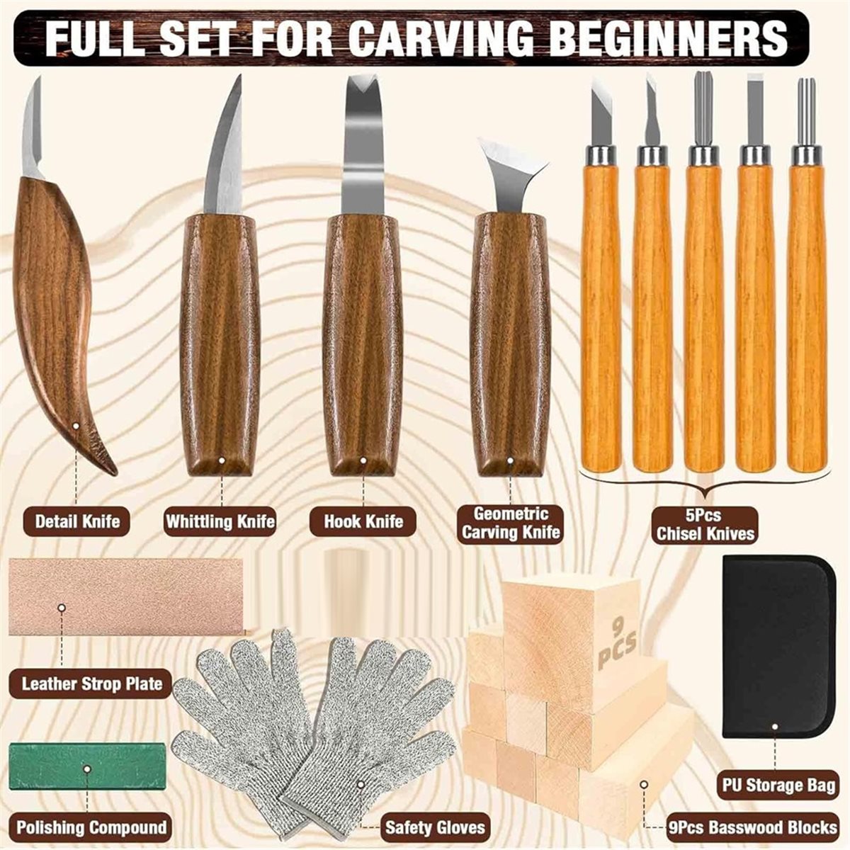 Woodworking Kits For Beginners - Set di Utensili per Lavorazione del