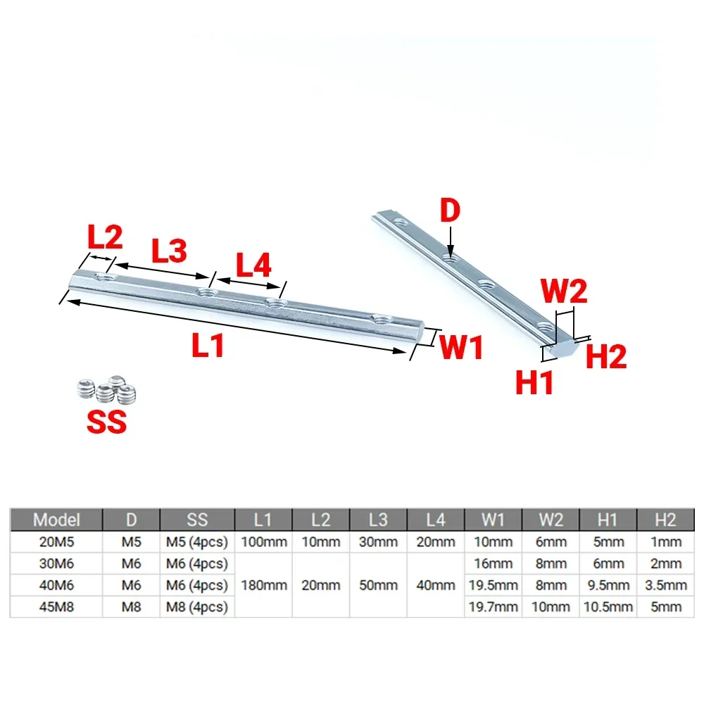 4 pezzi V-Slot T-Slot Joiner g - Woodworking Joint recensione e prezzo